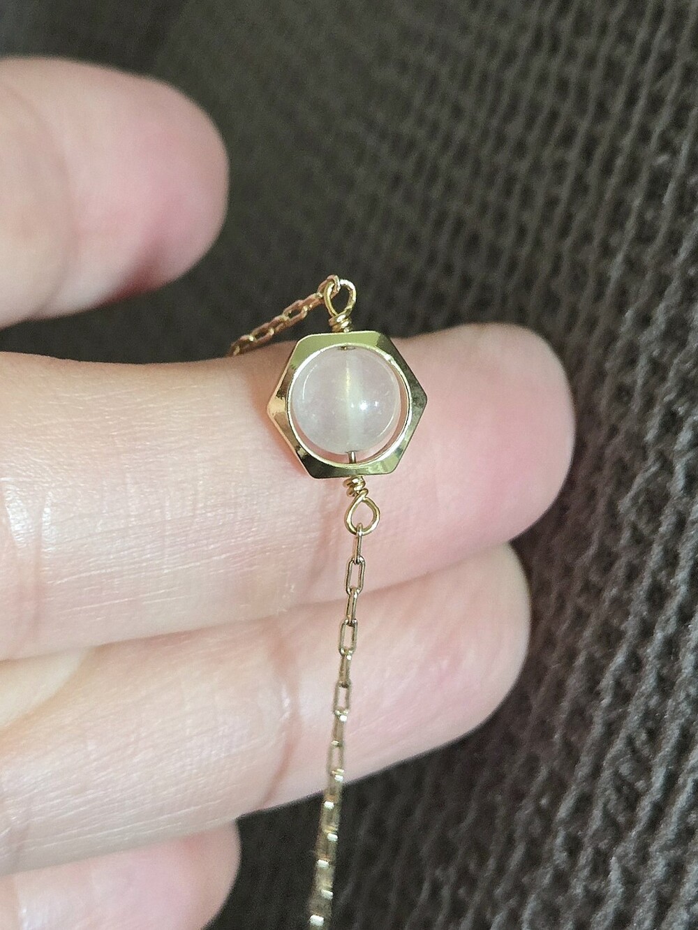 La Meno Hexagon Rose🌹Quartz💎Bracelet - Picture 16 of 16